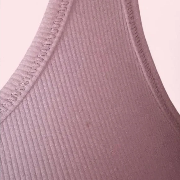 Pink Tank Top with Rhinestone Logo - Picture 2 of 2